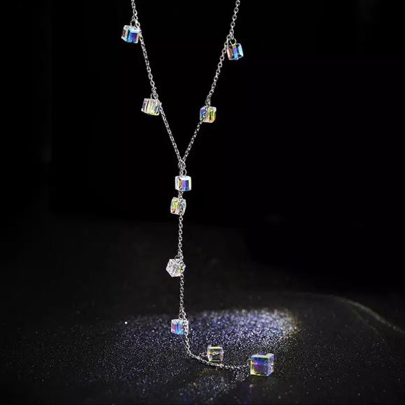 🎁 Swarovski Crystals The Iisha Long Necklace - Picture 9 of 12